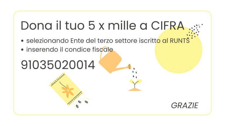 Il tuo 5 x mille a CIFRA